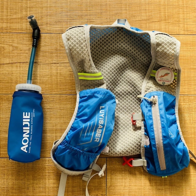 ソフトフラスクとランニングベスト